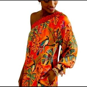 Farm rio Fiji one shoulder dress L